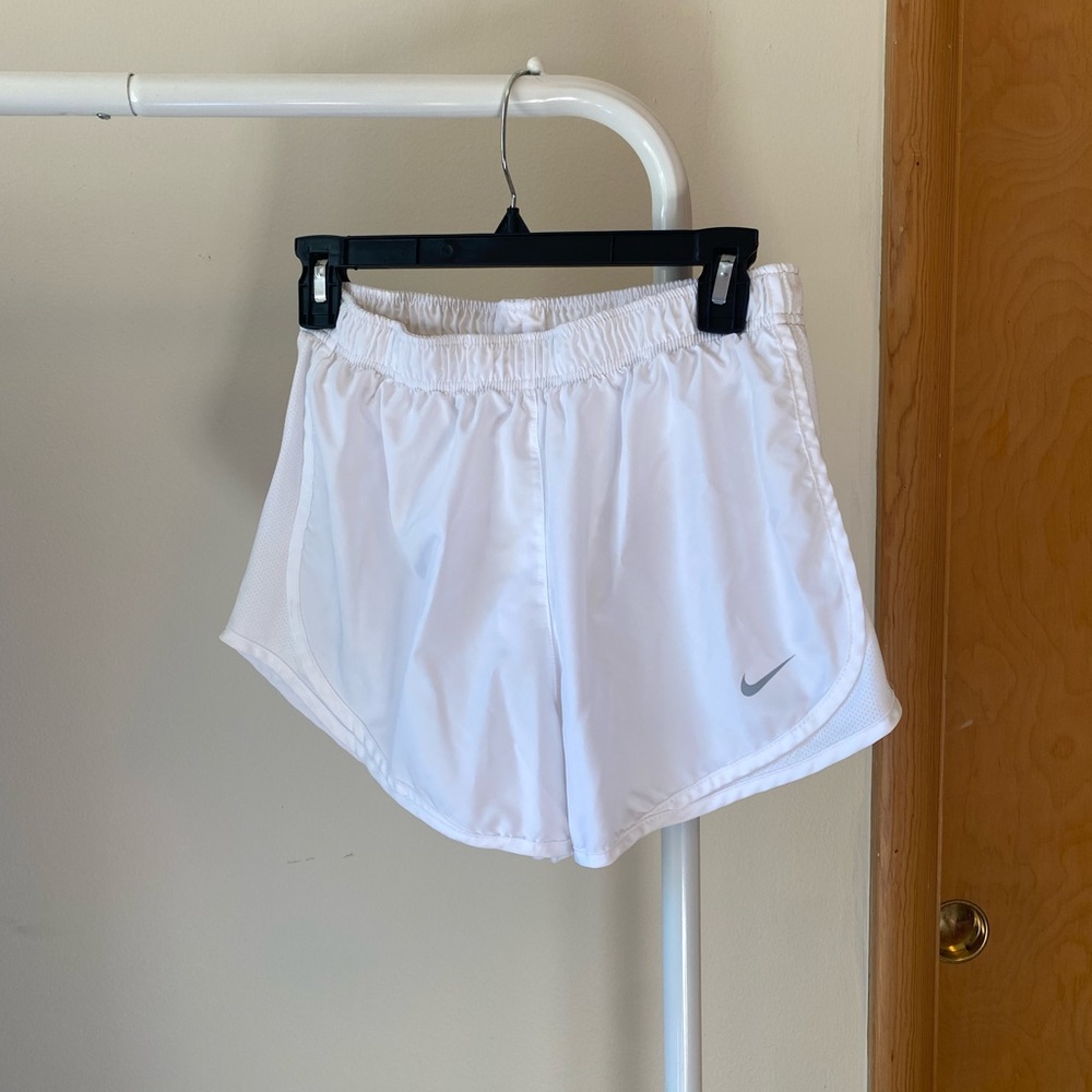 White Nike Tempo Shorts